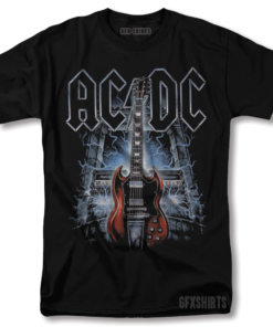 AC/DC High Voltage Graphic Design T-Shirt