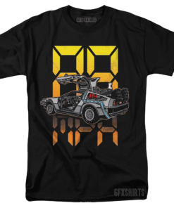 Back To The Future Vintage Graphic Design T-Shirt
