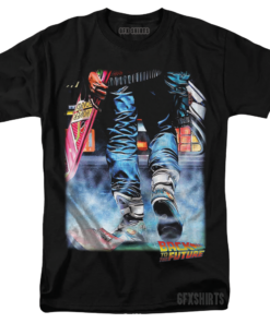 Back To The Future Vintage Graphic Design T-Shirt