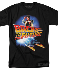 Back To The Future Vintage Graphic Design T-Shirt