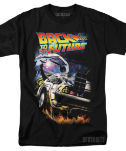 Back To The Future Vintage Graphic Design T-Shirt