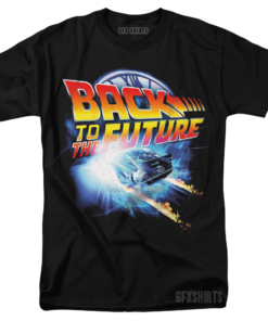 Back To The Future Vintage Graphic Design T-Shirt