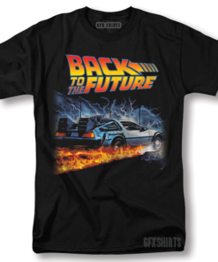 Back To The Future Vintage Graphic Design T-Shirt
