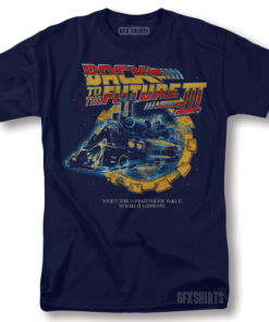 Back To The Future Vintage Graphic Design T-Shirt
