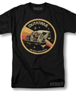 Back To The Future Vintage Graphic Design T-Shirt