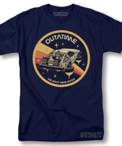 Back To The Future Vintage Graphic Design T-Shirt