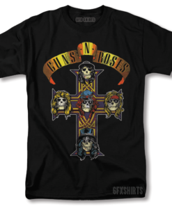 Guns N Roses Vintage Graphic Design T-Shirt