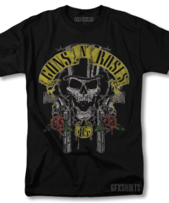 Guns N Roses Vintage Graphic Design T-Shirt