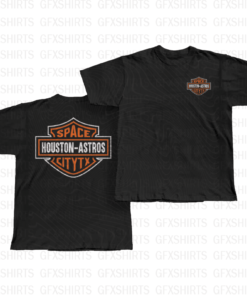 Houston TX Harley Davidson T-Shirt (Front & Back)