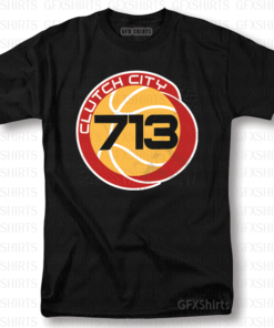 Clutch City 713 Houston TX Graphic T-Shirt