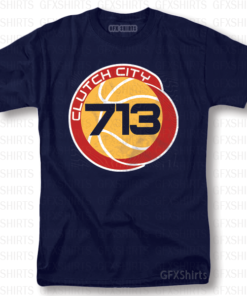 Clutch City 713 Houston TX Graphic T-Shirt