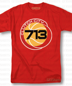Clutch City 713 Houston TX Graphic T-Shirt