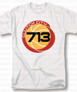 Clutch City 713 Houston TX Graphic T-Shirt